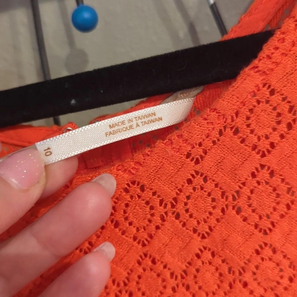 Free People Orange Dress Mini See-Through Daisy Waist Spring ASO Taylor Swift